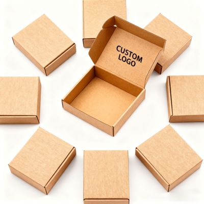 Nakliye Uçağı Kutuları Geri Dönüştürülebilir Dayanıklı Yüksek Mukavemetli Oluklu Mukavva Kabartma Küçük İşletme Ambalajı İçin