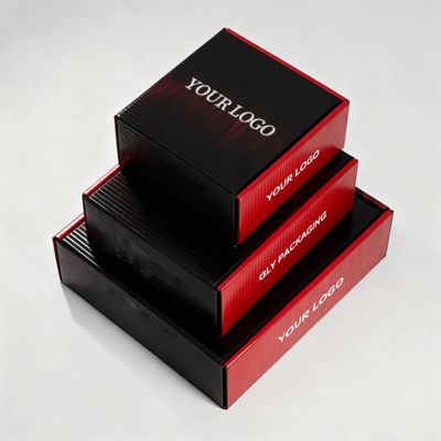 Logolu Özel Lüks Kadın Ayakkabı Kutuları, Çevre Dostu Posta Ambalajı, Oluklu Mukavva, Ayakkabı veya Giysiler İçin