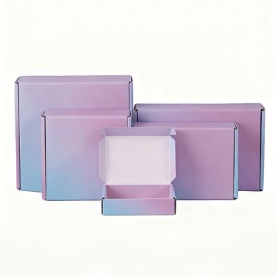 Özel Biyo-degradasyonlu Dalgalanmış Karton Hediye Kutusu Küçük Lüks Postacı Paketleme Kağıt Kutuları