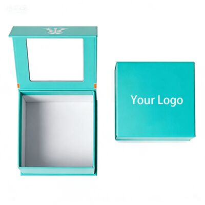 Custom High-end Handmade Magnetic Closure Gift Boxes with Window Packaging Paper Boxes for Hats and Clothing