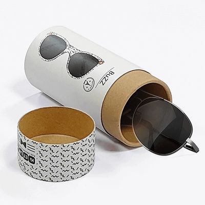Matt / Parlak Laminatlı Tüp Ambalaj Kutusu Lüks Gözlükler Güneş Gözlüğü Ambalaj