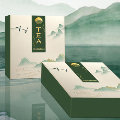 Özel Logo Katlanabilir Kağıt Kart Çay Torbası Lüks Kokulu Çay Kahve Paketleri için Hediye Kutusu