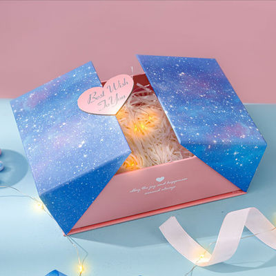 Özel Çift Kapı Açık Yüzük Parfüm Saat Paketleme Kendi Logo ile Hediye Kutusu