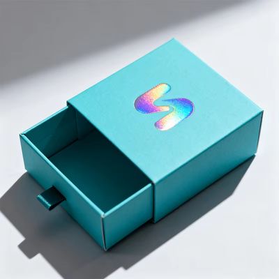 Toptan Lüks Kare Desen Çekmece Sürgülü Beyaz Karton Hediye Ambalajı Takı Kutusu